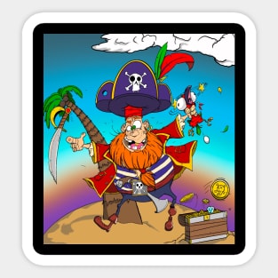 Pirate treasure Sticker